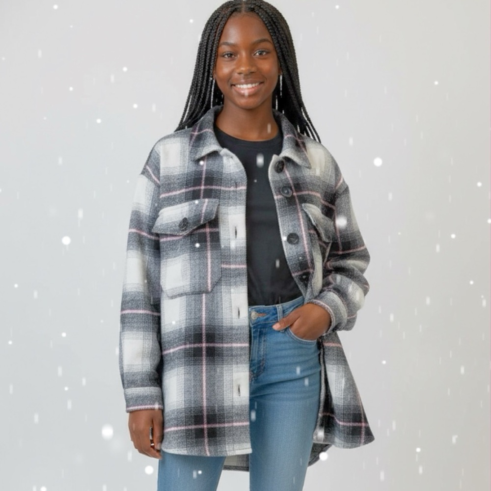 New Look Black and White Utility Jacket Relaxed Fit